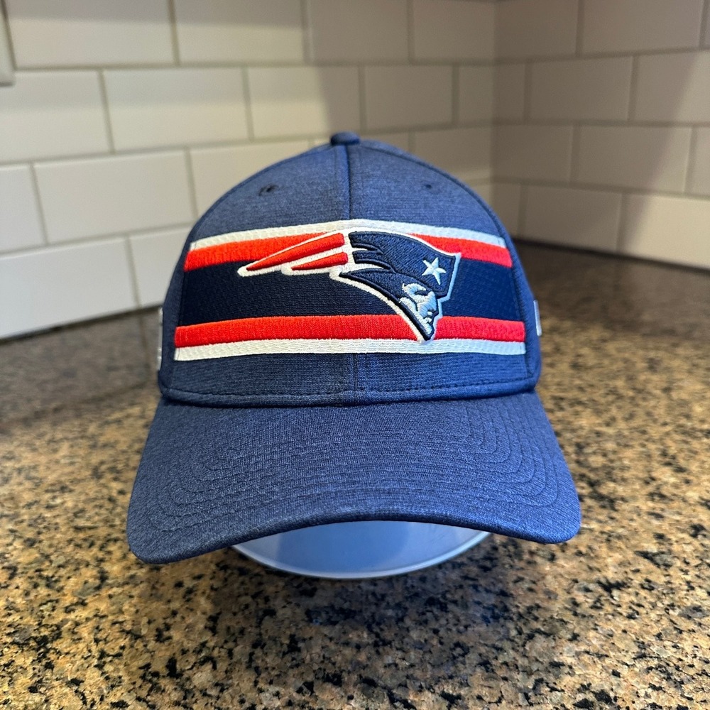 New England Patriots New Era 39THIRTY Super Bowl LIII M/L Fitted Hat Navy
